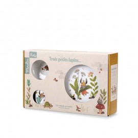 CONJUNTO VAJILLA DE PORCELANA `PETITS LAPINS´